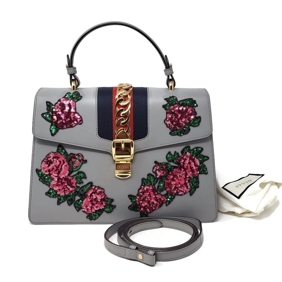 Gucci Handbags - Gucci Sylvie Medium Top Handle Shoulder Bag New